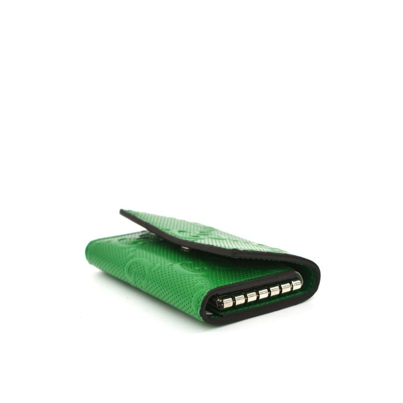 GUCCI グッチ/GGエンボスレザー6連キーケース/グリーン/625565//114*/SAランク/75