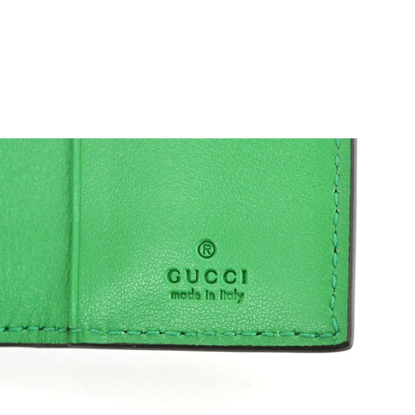 GUCCI グッチ/GGエンボスレザー6連キーケース/グリーン/625565//114*/SAランク/75