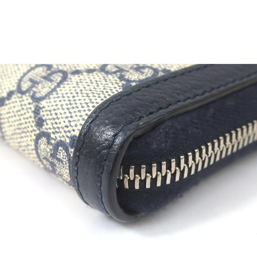 GUCCI グッチ/オフディアGGラウンド 長財布 ネイビー/523154//ABランク/65