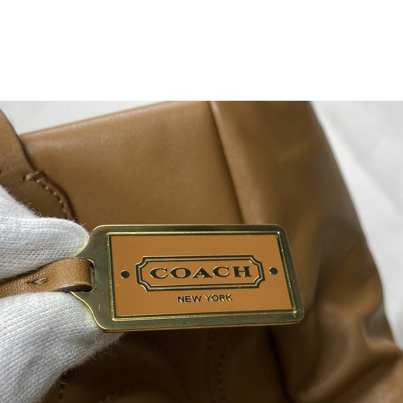 COACH コーチ/レザーターンロック トートバッグ/21237//J12**/Bランク/52