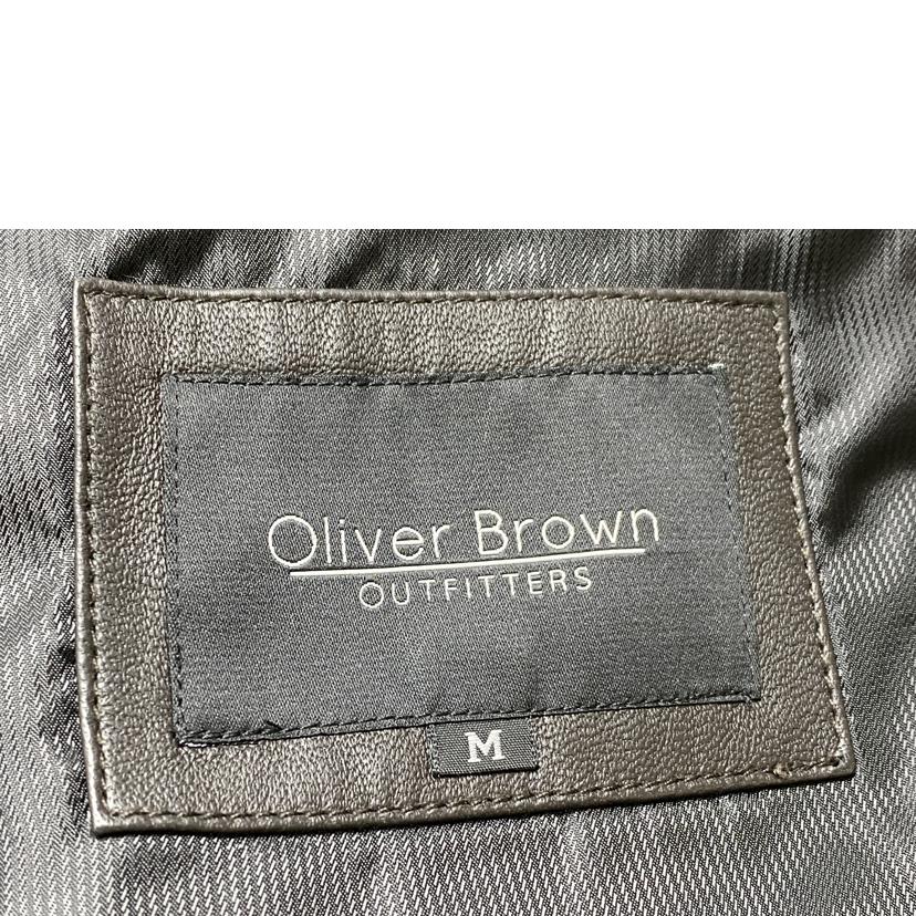 Oliver Brown オリバーブラウン/レザーダウンジャケット//Bランク/52