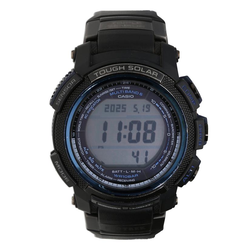 美品 PROTREK PRW-2000Y 電波ソーラー ブラック ブルー CASIO カシオ/時計｜WonderREX-ONLINE 公式通販サイト