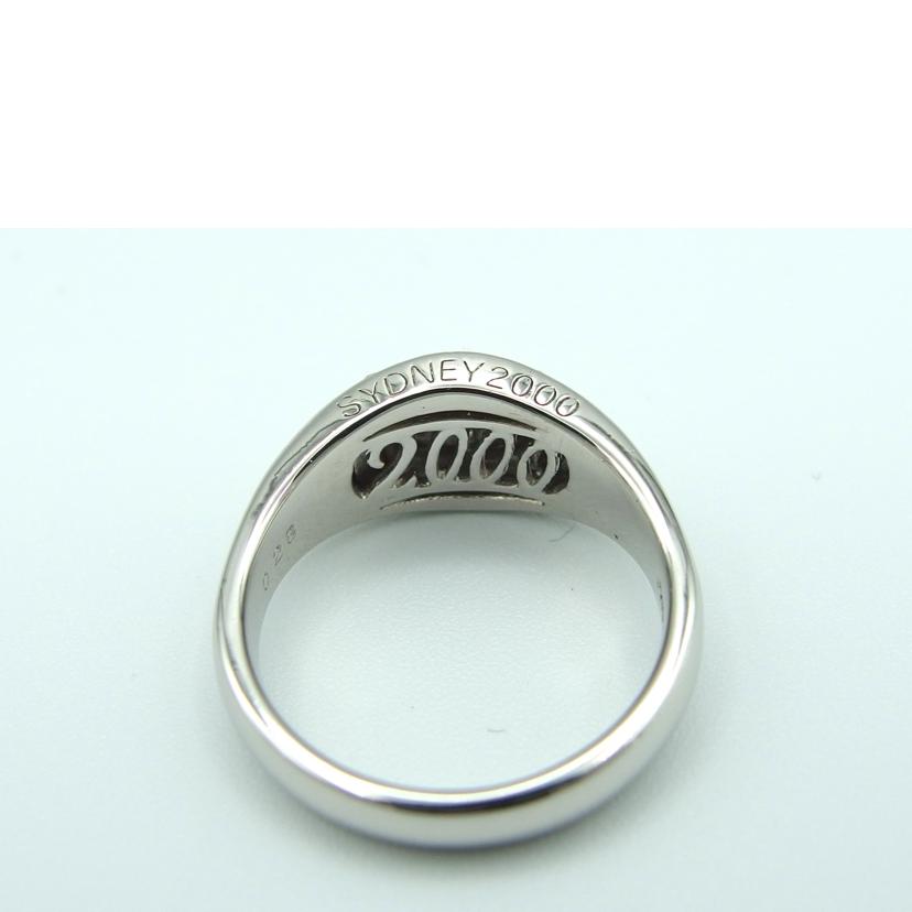 PT900色石ダイヤリング0.28ct#14.5//Aランク/04