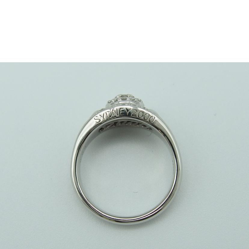 PT900色石ダイヤリング0.28ct#14.5//Aランク/04
