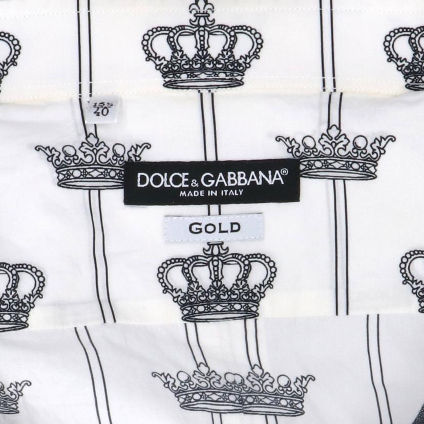 DOLCE&GABBANA ドルチェアンドガッパーナ /柄切替シャツホワイトグレー系//ABランク/37