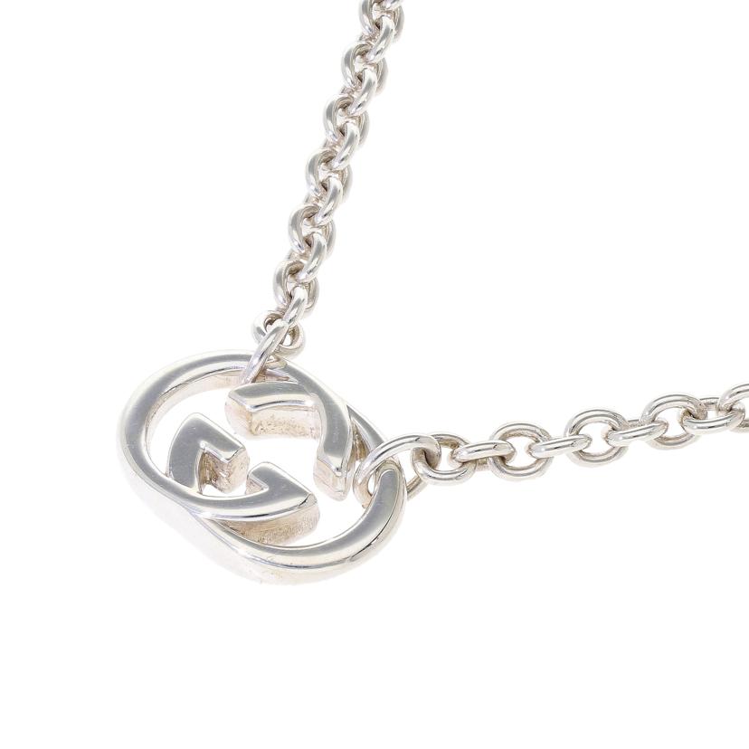 GUCCI グッチ/グッチ インターロッキングGネックレス//ABランク/75