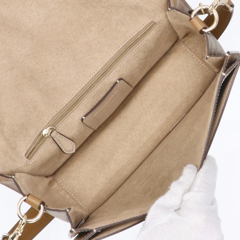 COACH コーチ/モーガンスクエアシグネチャー2WAYショルダー/CR332//M23**/Aランク/75