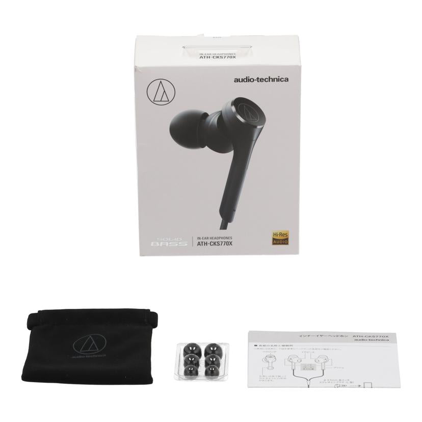 audio-technica オーディオテクニカ /ハイレゾ対応有線イヤホン/SOLID BASS/ATH-CKS770X//JAN4961310144128/Bランク/84