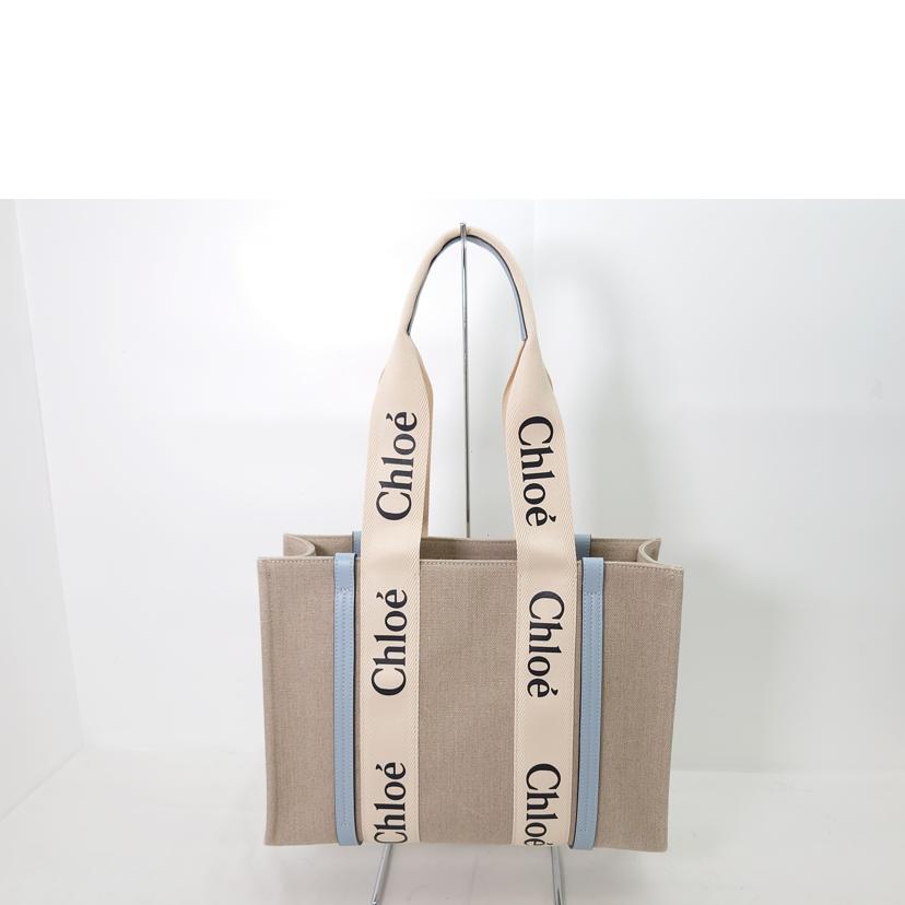 CHLOE/ウッディ ミディアムキャンバス×レザートートバッグ//032*******/Aランク/09