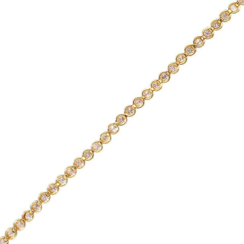 K18ダイヤブレスレット2.00ct17cm//Aランク/19