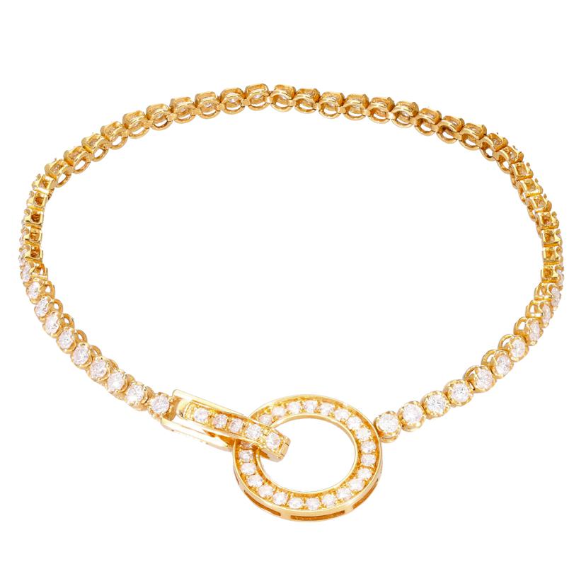 K18ダイヤブレスレット2.00ct17cm//Aランク/19