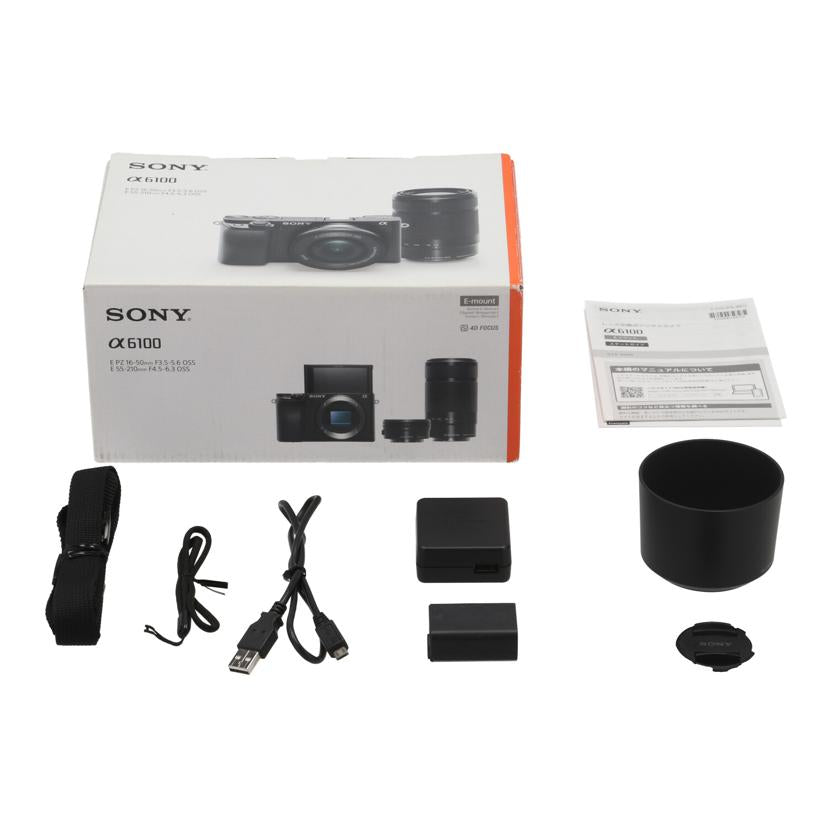 SONY ソニー /ミラーレス一眼 ダブルズームキット/α6100/ILCE-6100Y//S013029634D/Bランク/18