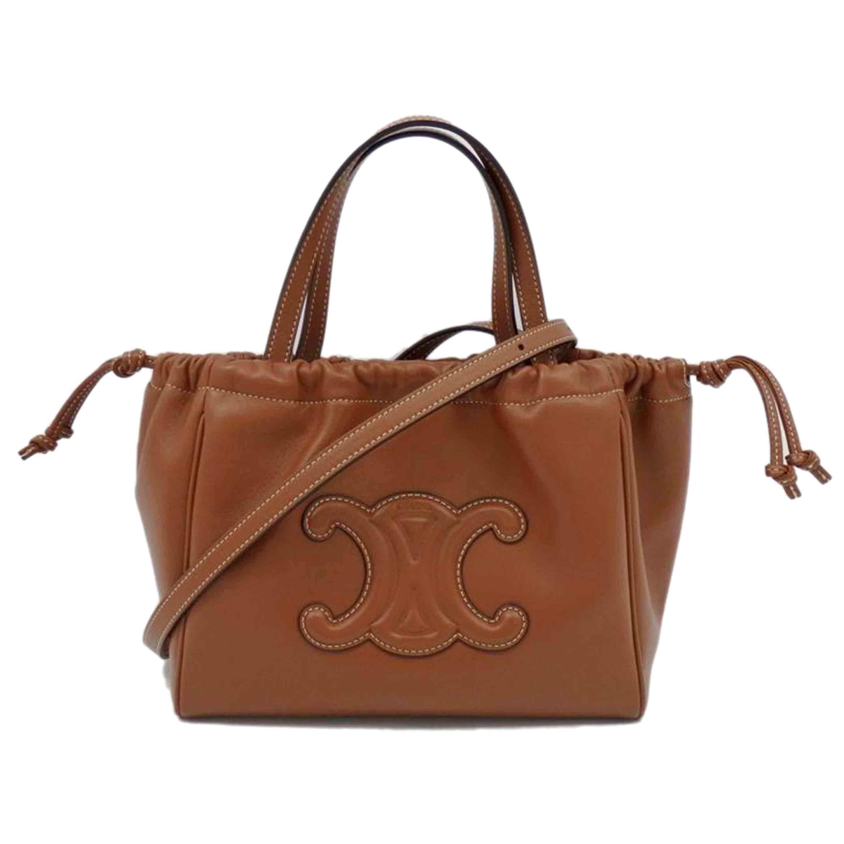 CELINE セリーヌ/スモールカバドローストリングキュイルトリオンフ/111013DU3//I・T******/Aランク/77