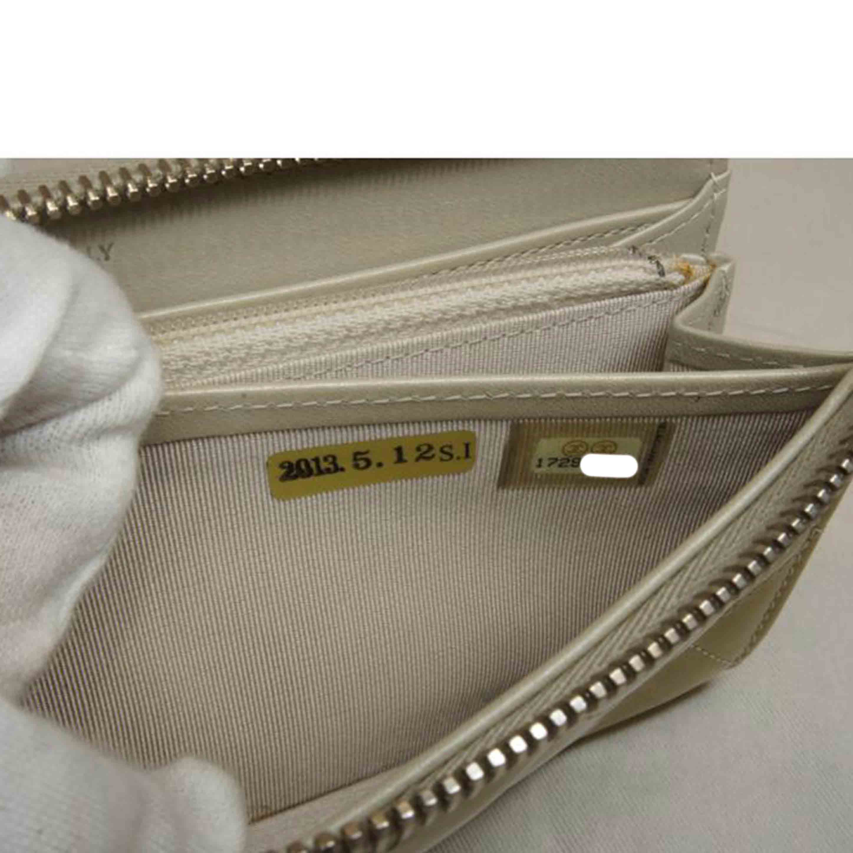 CHANEL シャネル/マトラッセエナメルL字ファスナーウォレット//172*****/Aランク/92