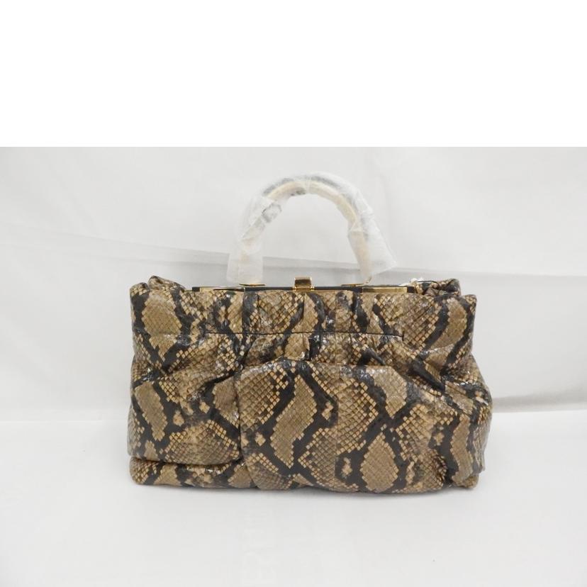 ZANCHETTI ザンケティ/ZANCHETTI バッグ パイソン柄/AM PU COD462 SS21//Sランク/82