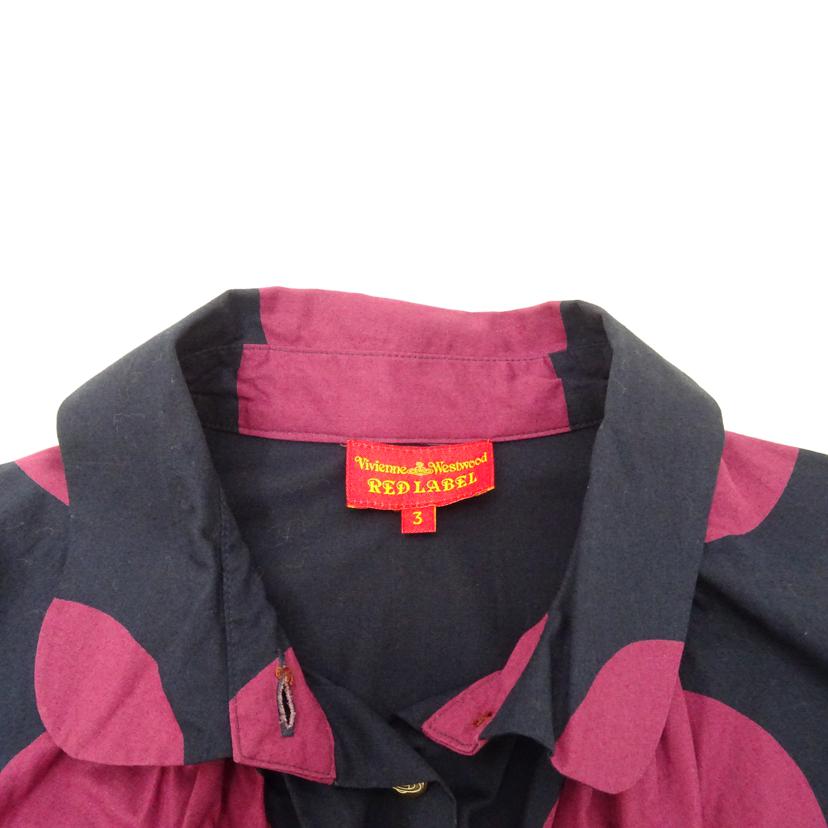 vivienne westwood RED LABEL ヴィヴィアンウエストウッド レッドレーベル/vivienne westwood RED LABEL ドット柄シャツ//SAランク/69