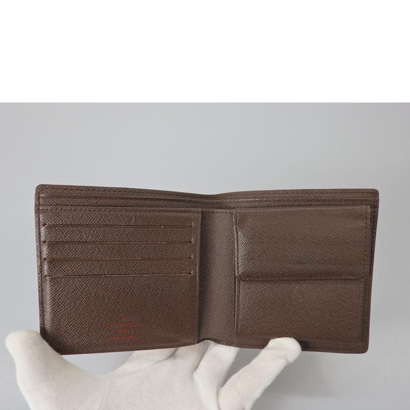 LOUIS VUITTON ルイ・ヴィトン/ポルトフォイユ・マルコ エベヌ/ダミエ/N61675//CA1***/ABランク/76