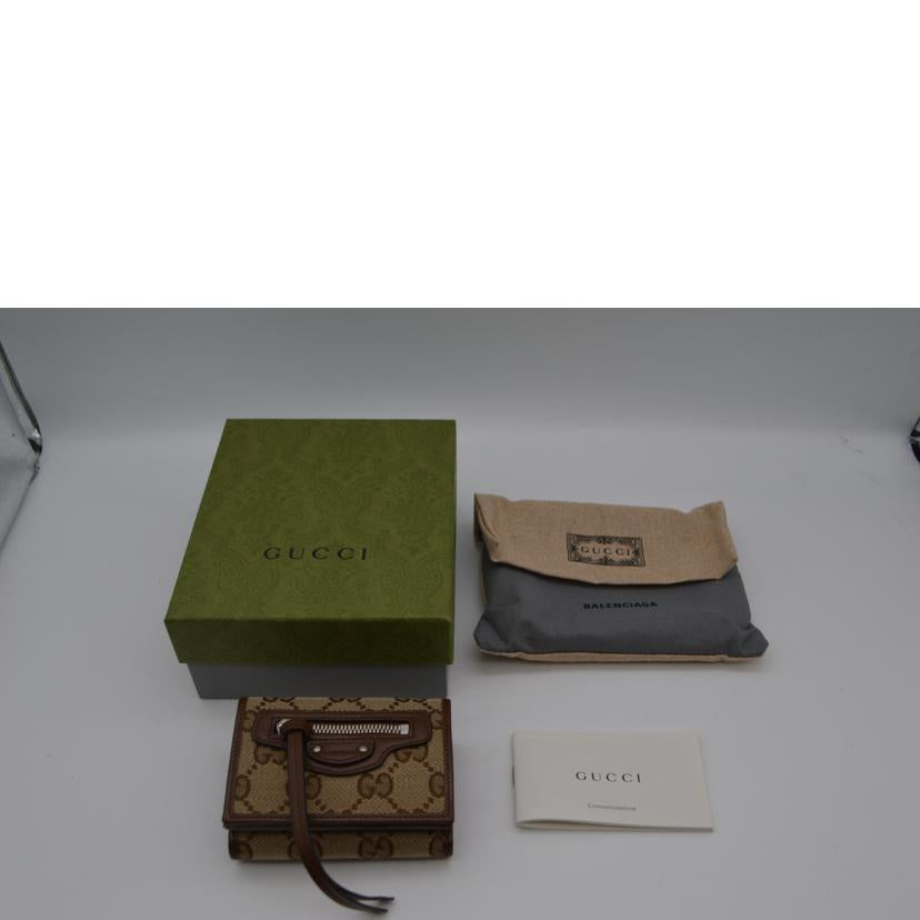 GUCCI/バレンシアガ グッチ/GGネオクラシックコンパクトウォレット/ザハッカーPJ/681708//041*/Aランク/89