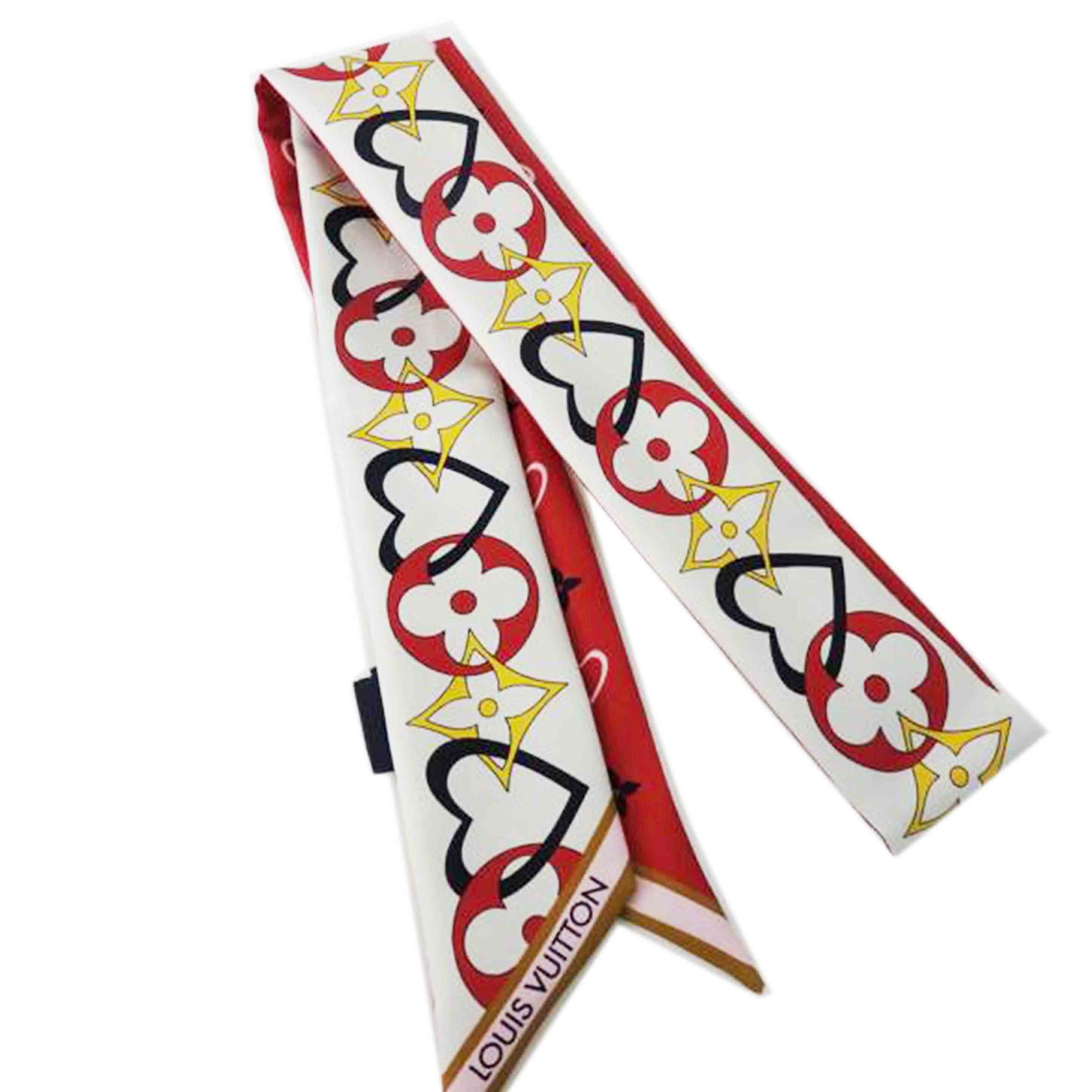 LV ルイヴィトン/バンドーBB/ハート柄/マイトゥルールージュ/シルク100%/M78117//CC3***/Aランク/84