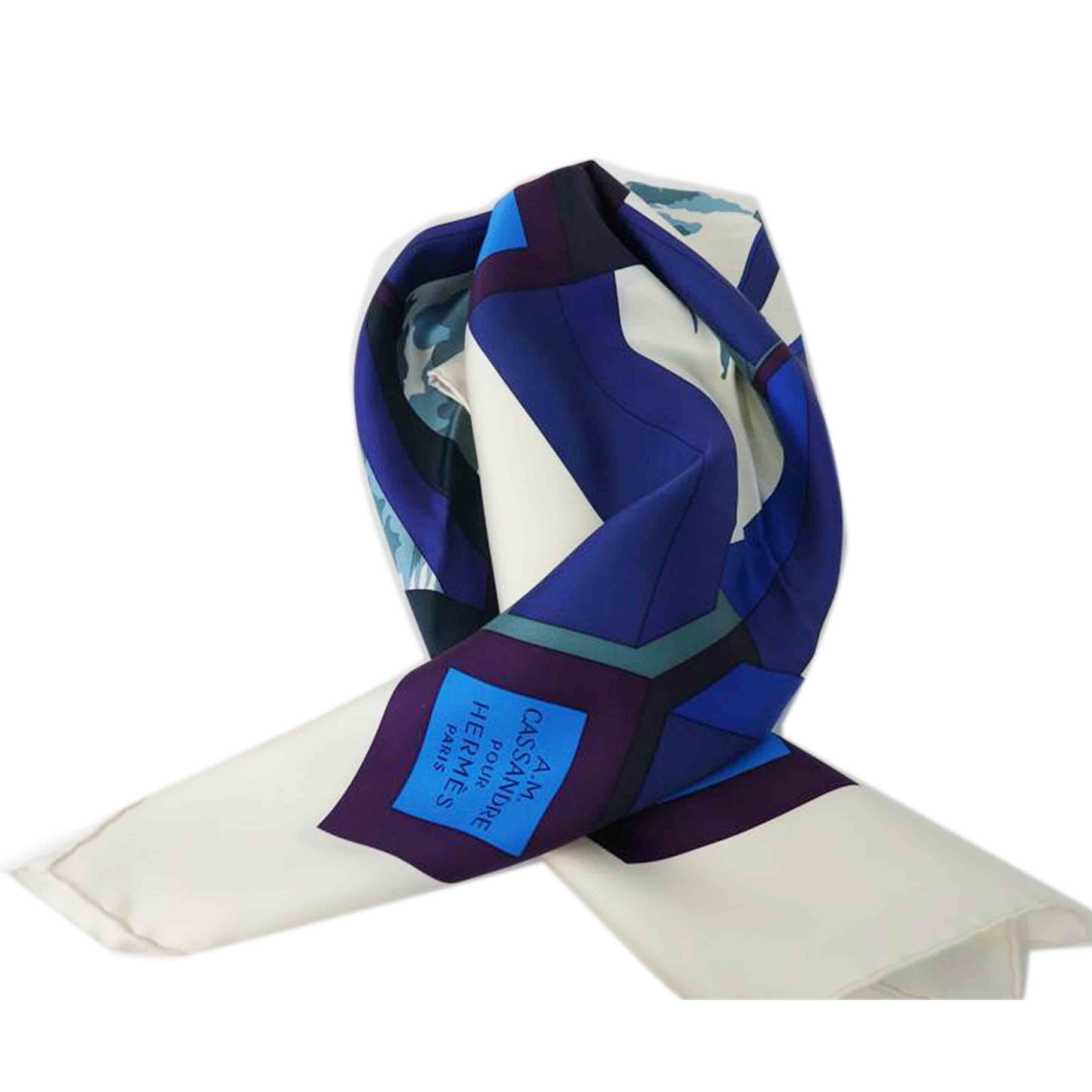 HERMES エルメス/カレ90/シルクスカーフ/A.M CASSANDRE POUR HERMES PARIS//Aランク/84