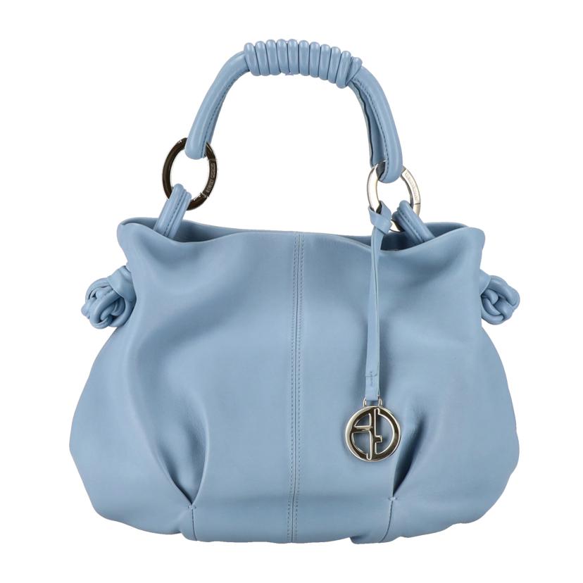 GIORGIO ARMANI ジョルジオアルマーニ/アルマーニ/ロゴチャームレザーハンドバッグ//ABランク/75