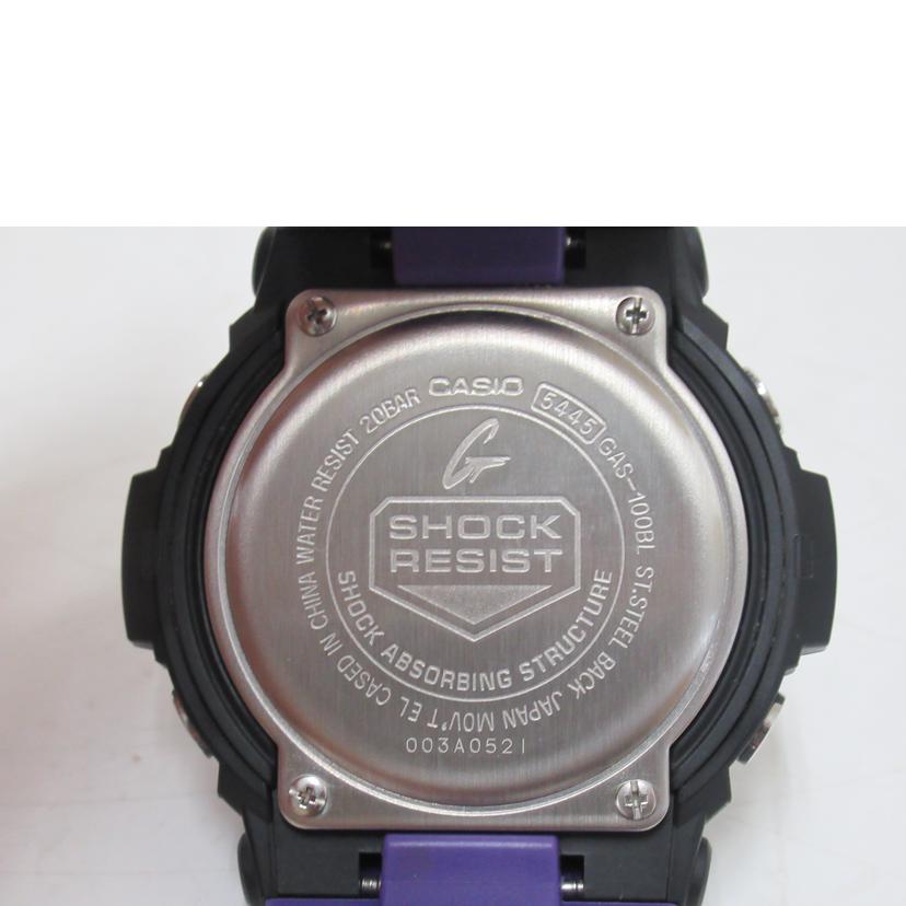 CASIO/G-SHOCK/アナデジ/ソーラー/GAS-100BL//Aランク/63