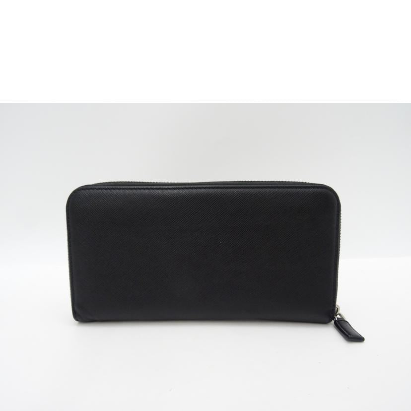 PRADA プラダ/サフィアーノラウンドファスナー長財布/ブラック/2ML317//236******/ABランク/69