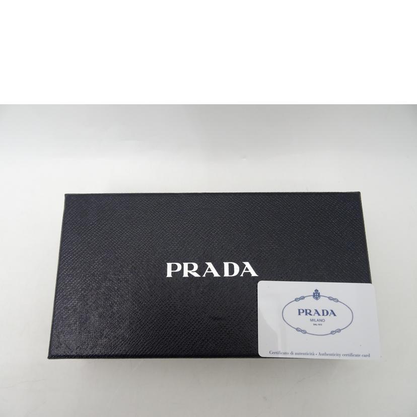 PRADA プラダ/サフィアーノラウンドファスナー長財布/ブラック/2ML317//236******/ABランク/69