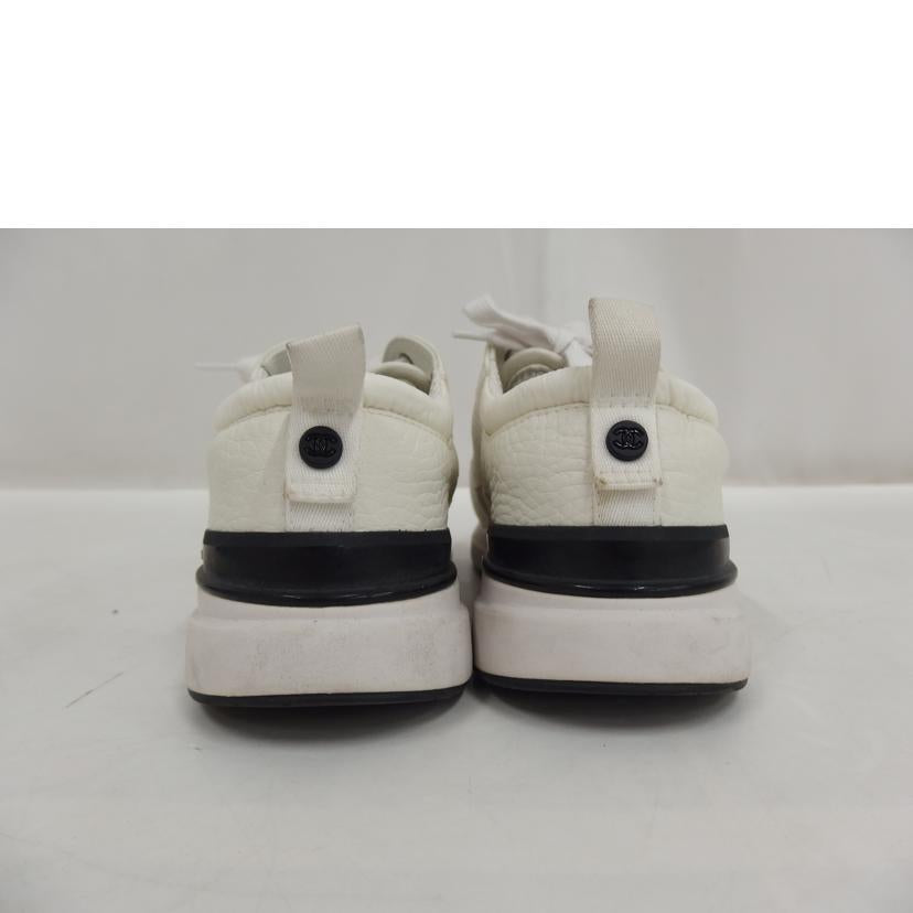 CHANEL シャネル/CC ロゴメッシュ ローカットスニーカー シューズ ホワイト/21SS/G37491//37/Bランク/82