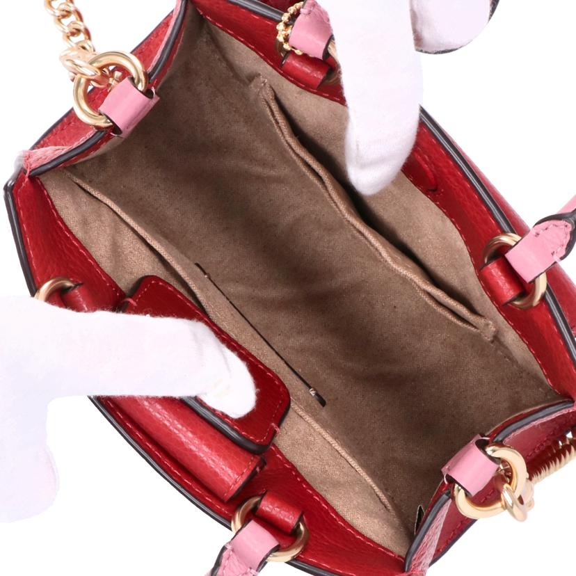 COACH/ミニペッパーカラーブロック2WAYショルダーバッグ/C6994//K21**/Aランク/85