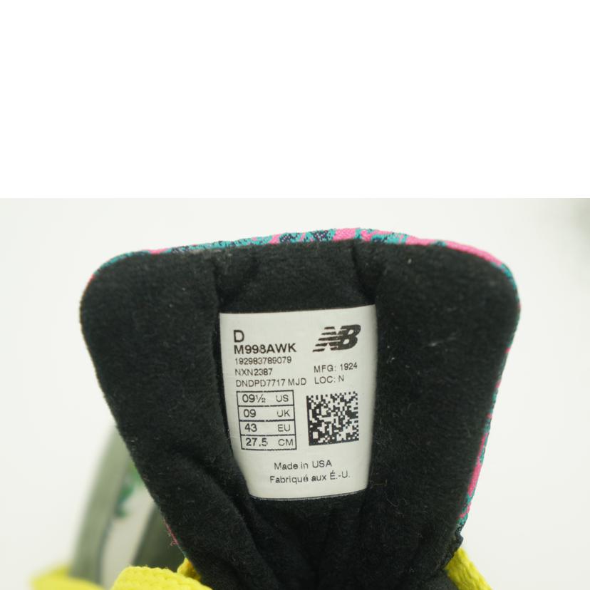 new balance ニューバランス/998/グリーン/ブラウン/M998AWK//SAランク/75