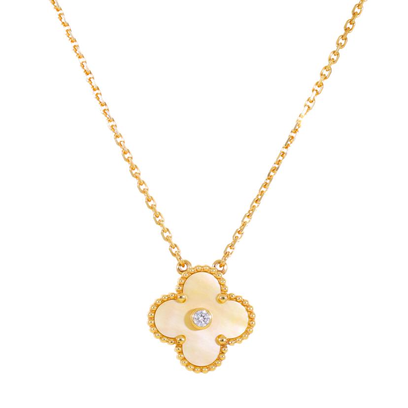 Van Cleef & Arpels ヴァンクリーフアンドアーペル/Au750ヴィンテージアルハンブラ2018ホリデー限定ネックレス//Aランク/18