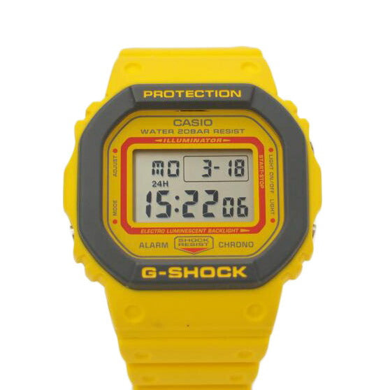 CASIO カシオ 腕時計 デジタル イエロー 90's SPORT COLORシリーズ/G-SHOCK/5600シリーズ/スポーティーカラー/クォーツ/DW-5610Y-9JF//322*/Aランク/69
