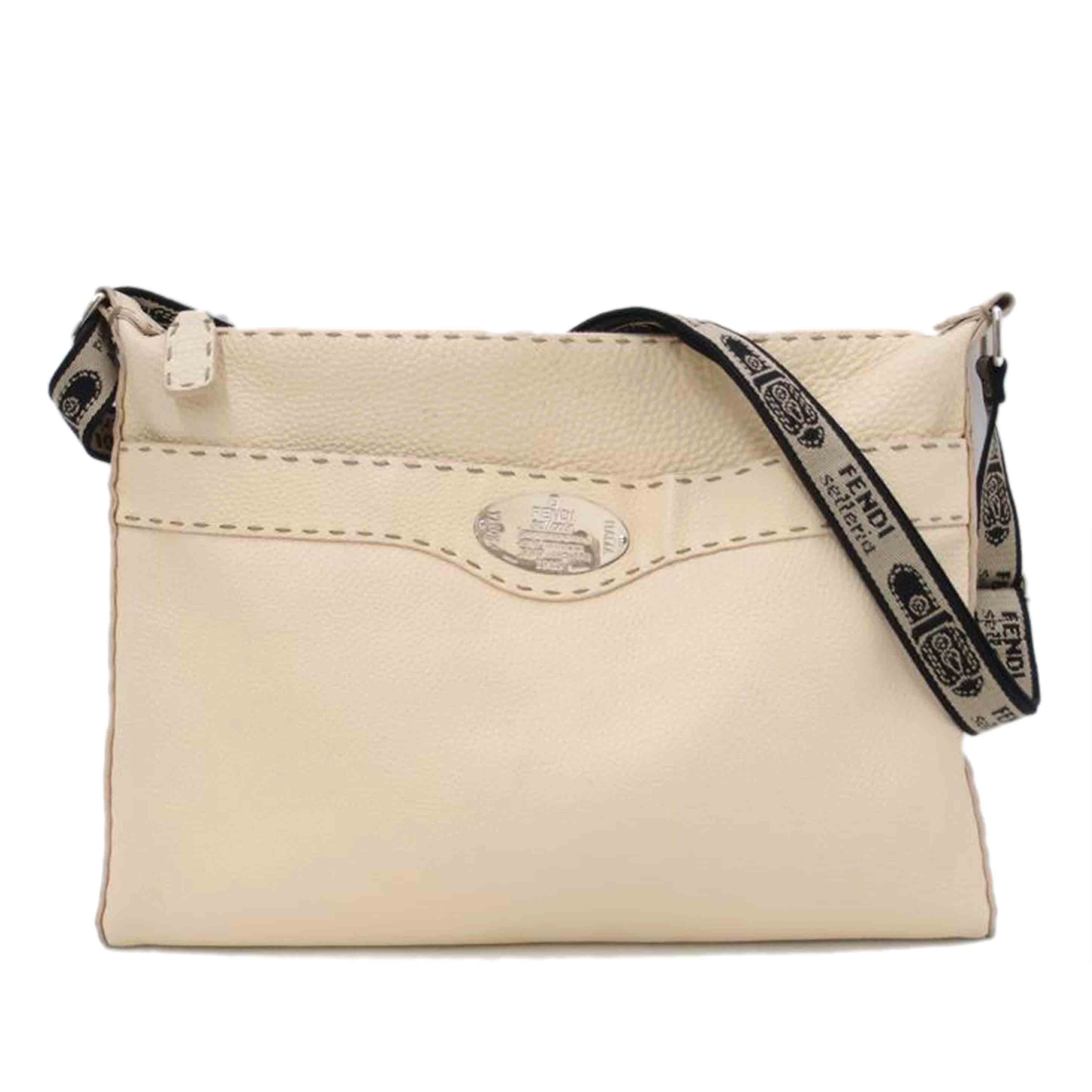 FENDI フェンディ レザー 斜め掛け 肩掛け レディース/セレリアショルダー/ベージュ/8BT093//AC7****/ABランク/69