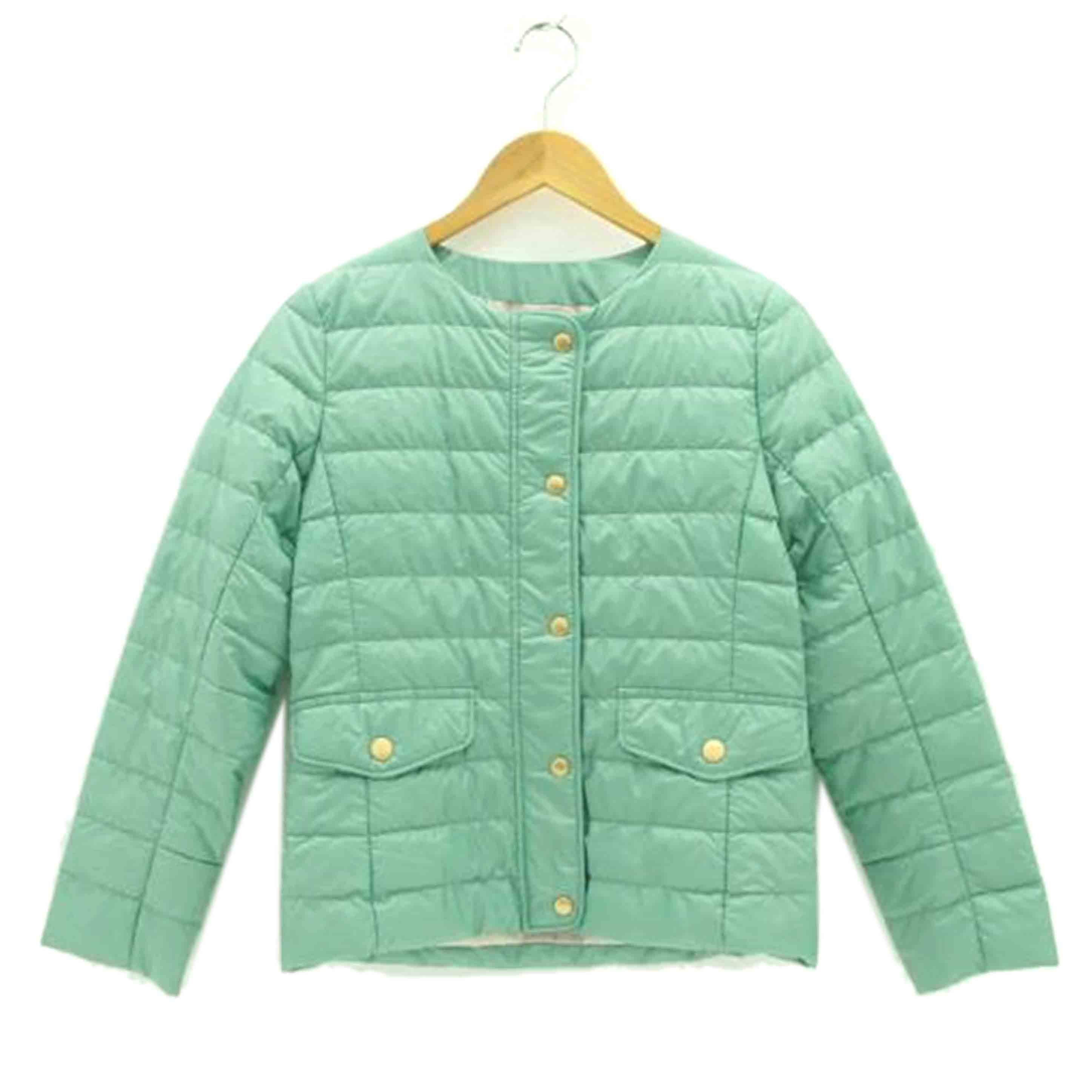 BLUE LABEL CRESTBRIDGE ブルーレーベル/ノーカラーダウンジャケットグリーン/55C15-294-70//Aランク/24