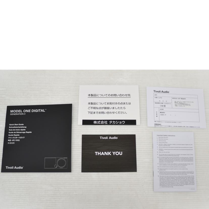 Tivoli Audio チボリオーディオ/wifiスピーカー/MOD2-1747//ABランク/75