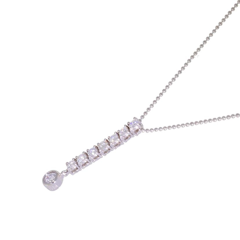 /LINE K18WGダイヤネックレス0.80ct//Aランク/05