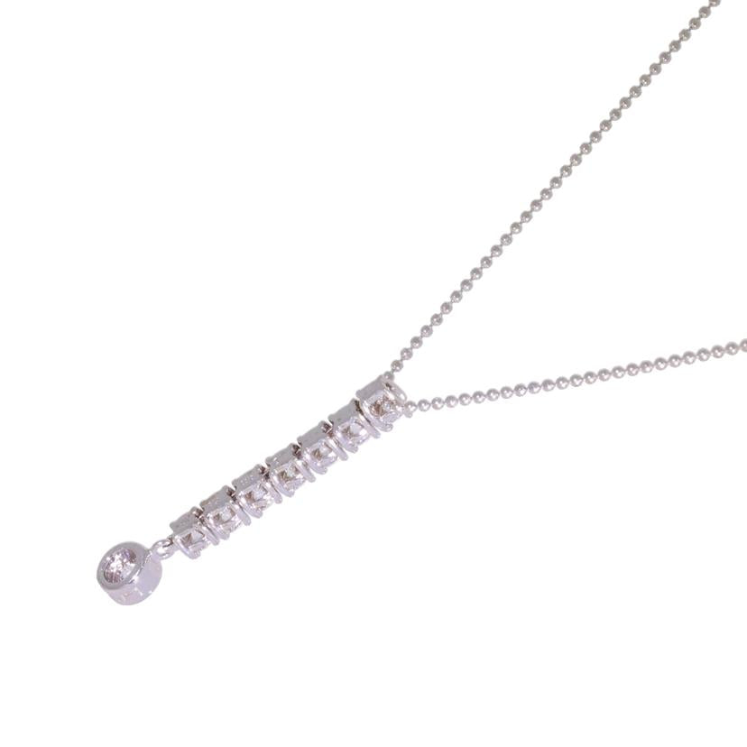 /LINE K18WGダイヤネックレス0.80ct//Aランク/05