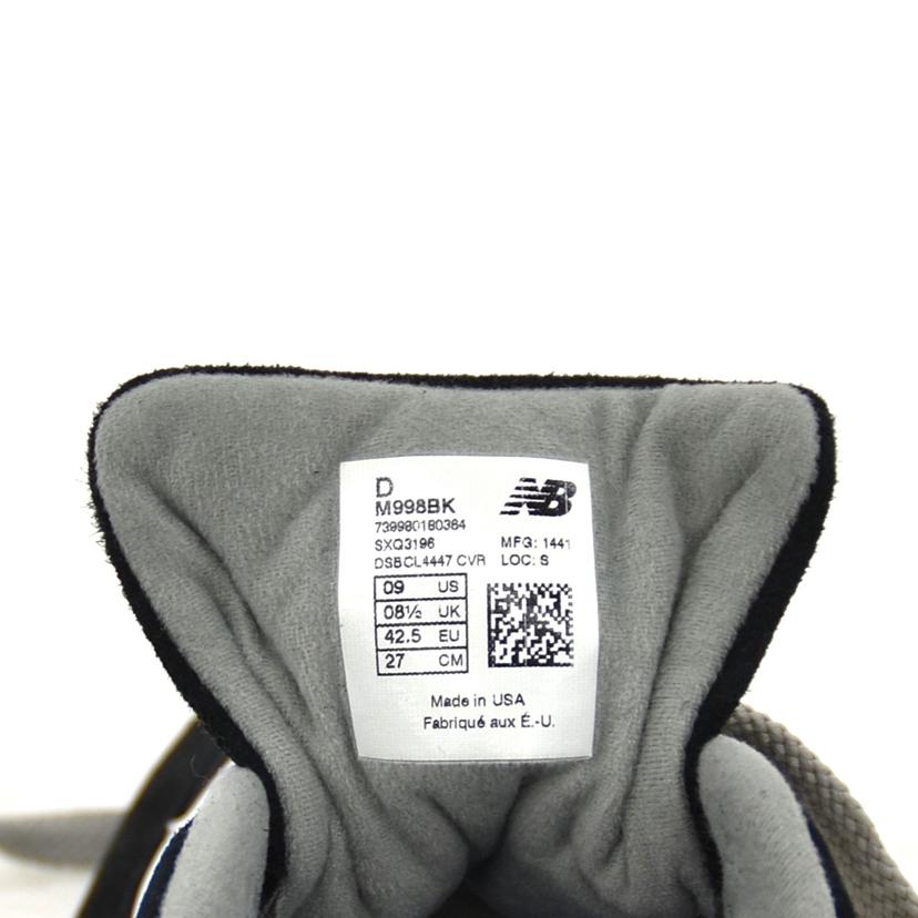 new balance ニューバランス/998/ペインターコノシュアークランベリー/M998BK//SAランク/75