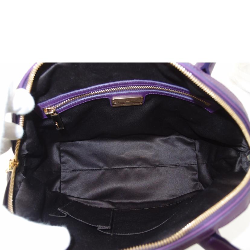 Ferragamo フェラガモ/フィアンマ2wayハンド/パープル/ //Aランク/69