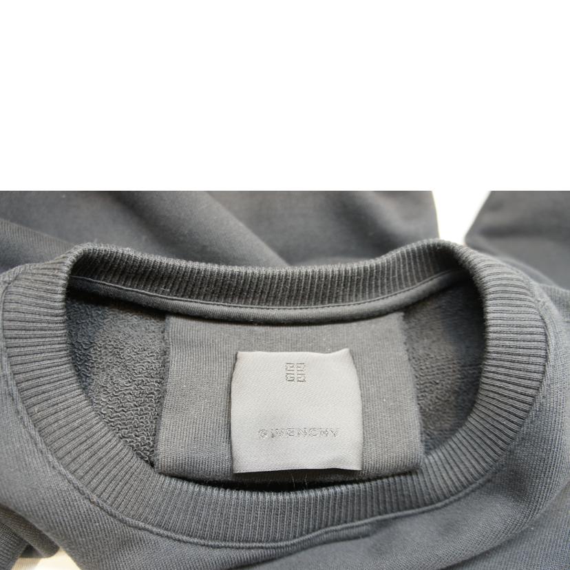 GIVENCHY ジバンシー/レインボーロゴスリムフィットスウェットクルーネックブラック//SAランク/92