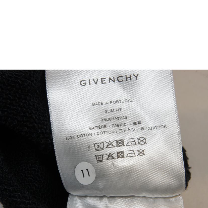 GIVENCHY ジバンシー/レインボーロゴスリムフィットスウェットクルーネックブラック//SAランク/92