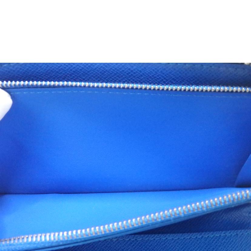 LOUIS VUITTON/ジッピーウォレットヴェルティカル/タイガ/ブラック・ブルー/M30070//CA1***/Aランク/84