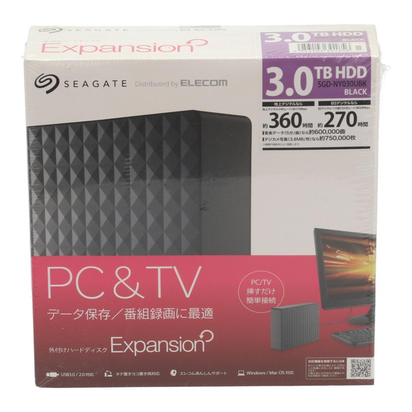 SEAGATE シーゲート/外付けHDD/SGD-NY030UBK//Sランク/67