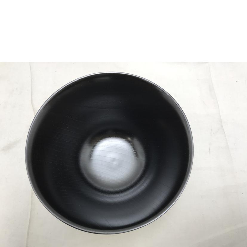 山田平安堂 ヤマダヘイアンドウ/大椀 欅平筋 すり漆 /33-025//Aランク/51