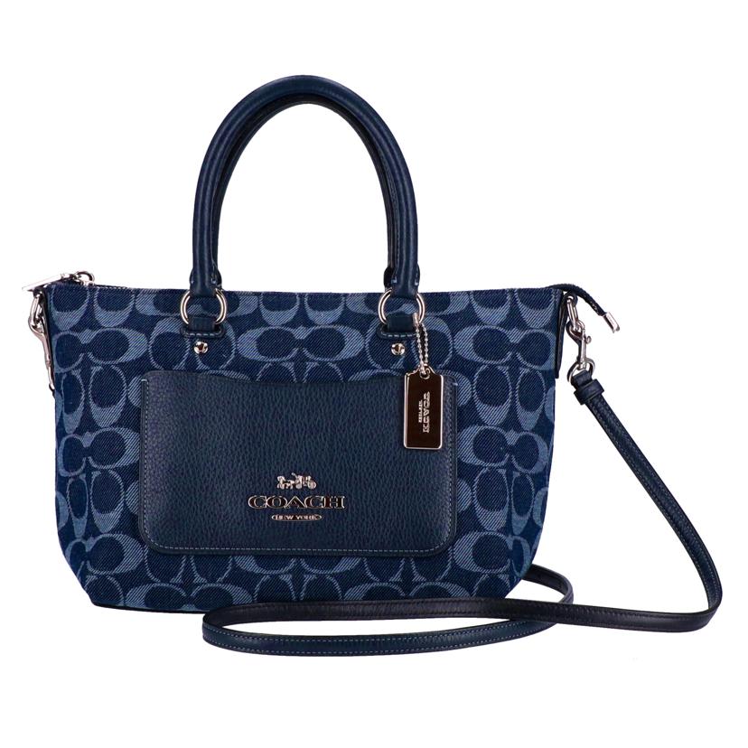 COACH コーチ/2wayハンドバッグ/デニム/F66974//M18**/Aランク/06