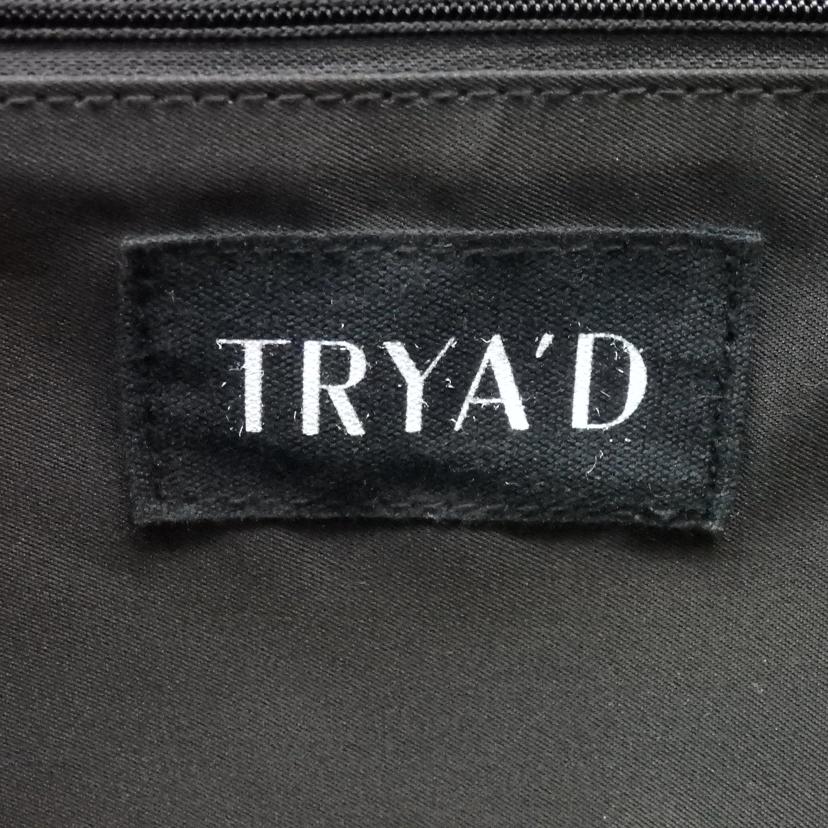 TRYA'D/レザー×キャンバス2wayトートバッグ//Bランク/77
