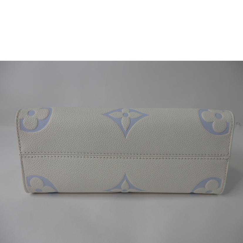 LV ルイヴィトン/オンザゴーPM/バイカラー モノグラム・アンプラント/ラテ ホワイト×キャンディ ブルー/M46833//RFI****/SAランク/84