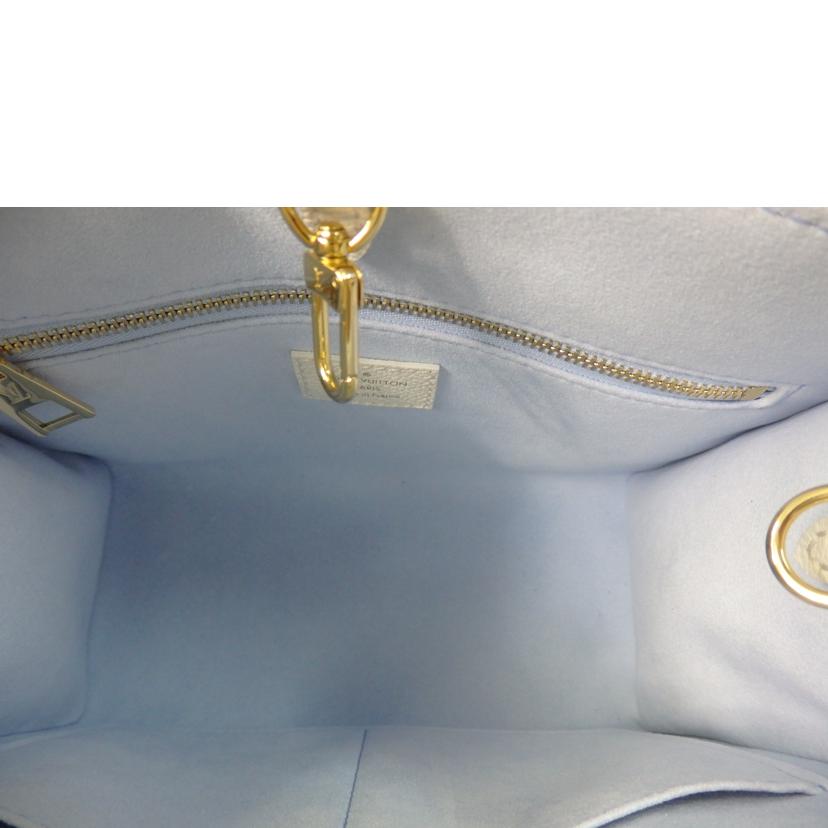 LV ルイヴィトン/オンザゴーPM/バイカラー モノグラム・アンプラント/ラテ ホワイト×キャンディ ブルー/M46833//RFI****/SAランク/84