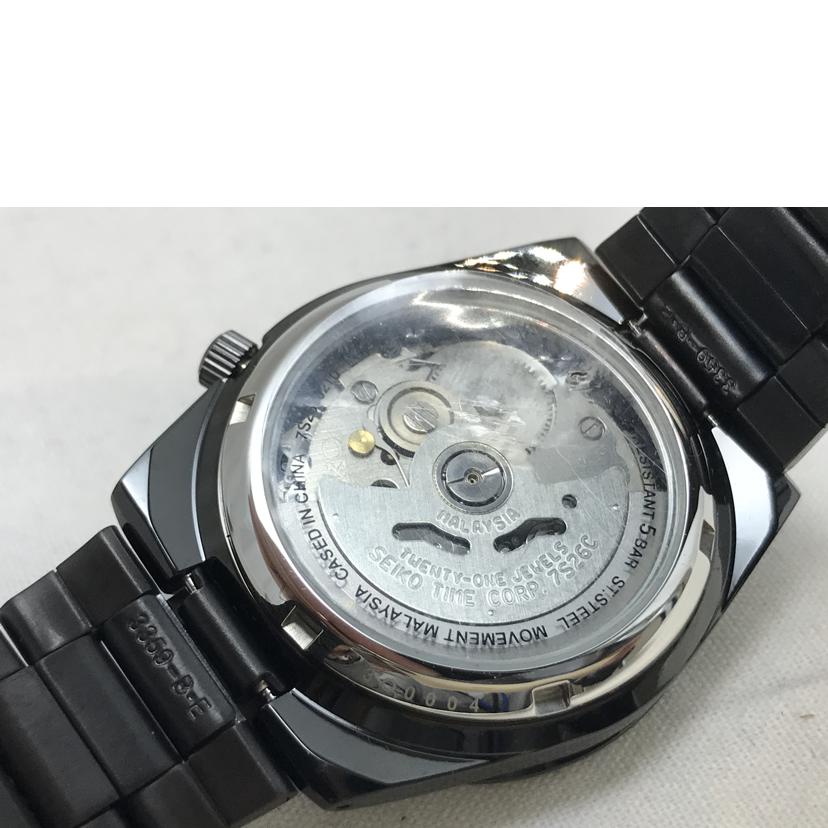 SEIKO セイコー/セイコー5 ブラックタイプ/7S26-02T0//3O0***/Aランク/51